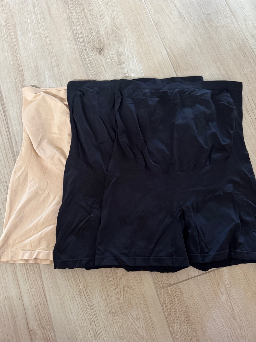 Belly Bandit Basics Maternity Support Shorts - 2 black, 1 nude